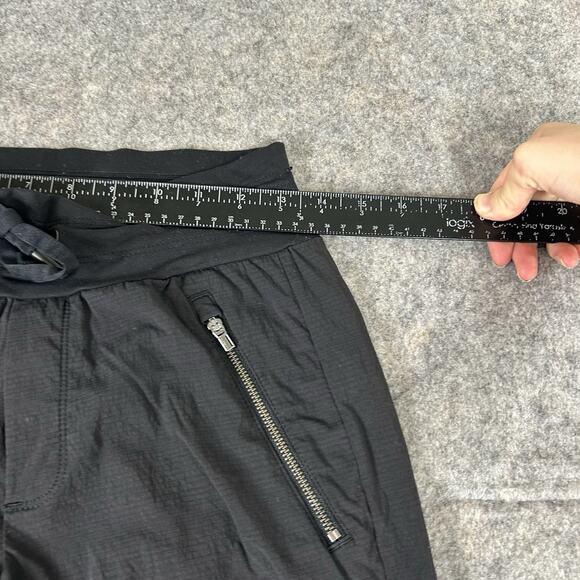 Athleta Pants Womens 0 Black Trekkie North Jogger Nylon Drawstring Zip Pockets - Picture 6 of 9